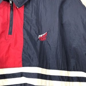 RARE Vintage JCPENNY Adult's Olympic USA Team Zip Up Windbreaker Pullover Jacket